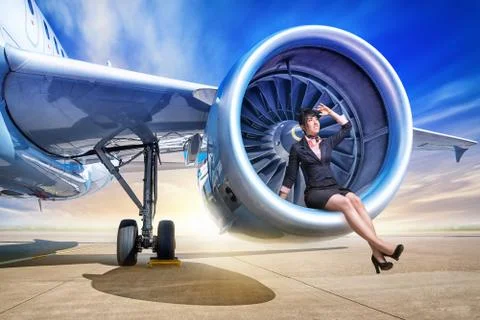 Stewardess Stock Photos