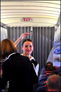 Stewardess Foto stock