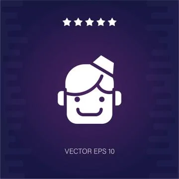Stewardess vector icon Stock Illustration