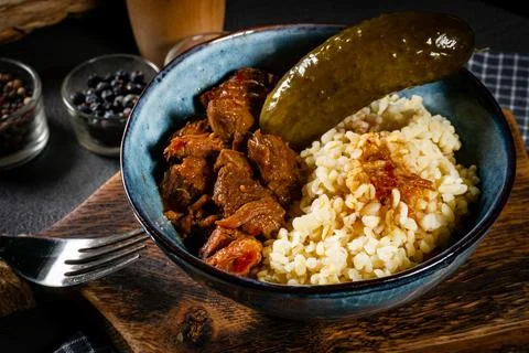 Stewed beef. Stock Photos