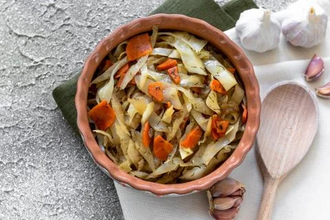 Stewed cabbage Stock Photos