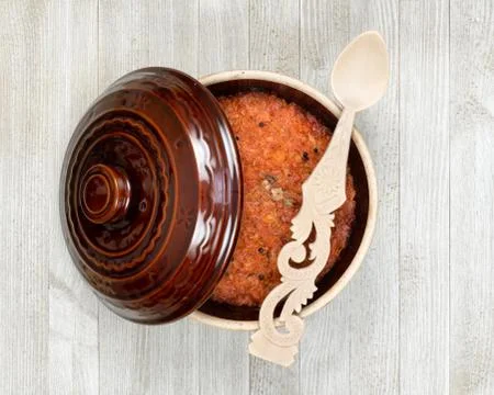 Stewed Cabbage in a Pot Stock Photos