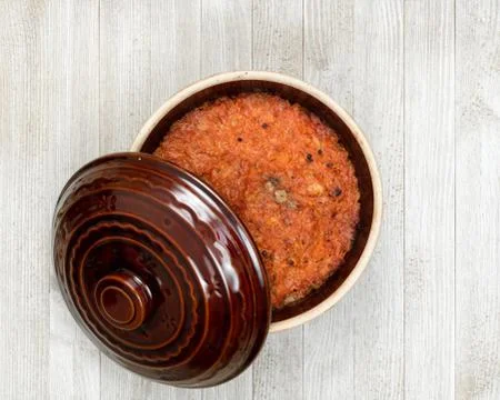 Stewed Cabbage in a Pot Foto stock