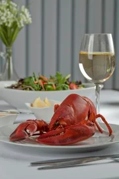 Stewed lobster Stock Photos