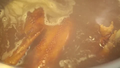 Stewed meat soup (4) Stock Footage 202260999