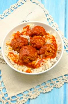 Stewed meatballs Stock Photos