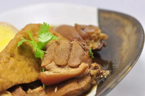 Stewed pork. Stock Photos
