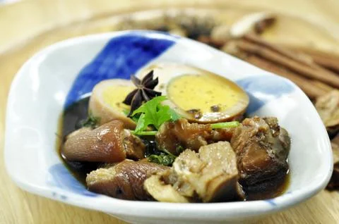 Stewed pork. Stock Photos