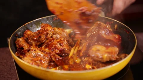 Stewed pork, stewed pork ribs, braised pork ribs (2) Stock Footage 202233688