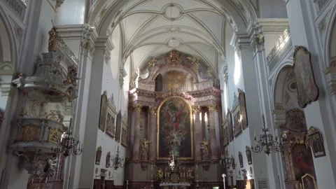 Steyr, Austria- Pfarrkirche Steyr-St. Michael Stock Footage 164272995