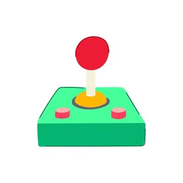 Stick arcade joystick cartoon vector illustration Stock Illustration