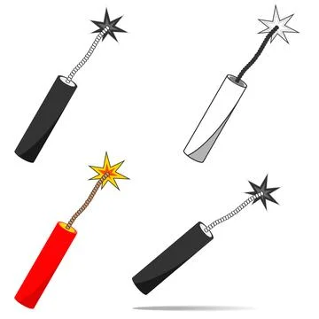 Stick of dynamite Stock Illustration