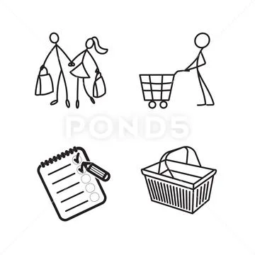 Stick figure icons: Vector, Graphic, Illustration #75860545