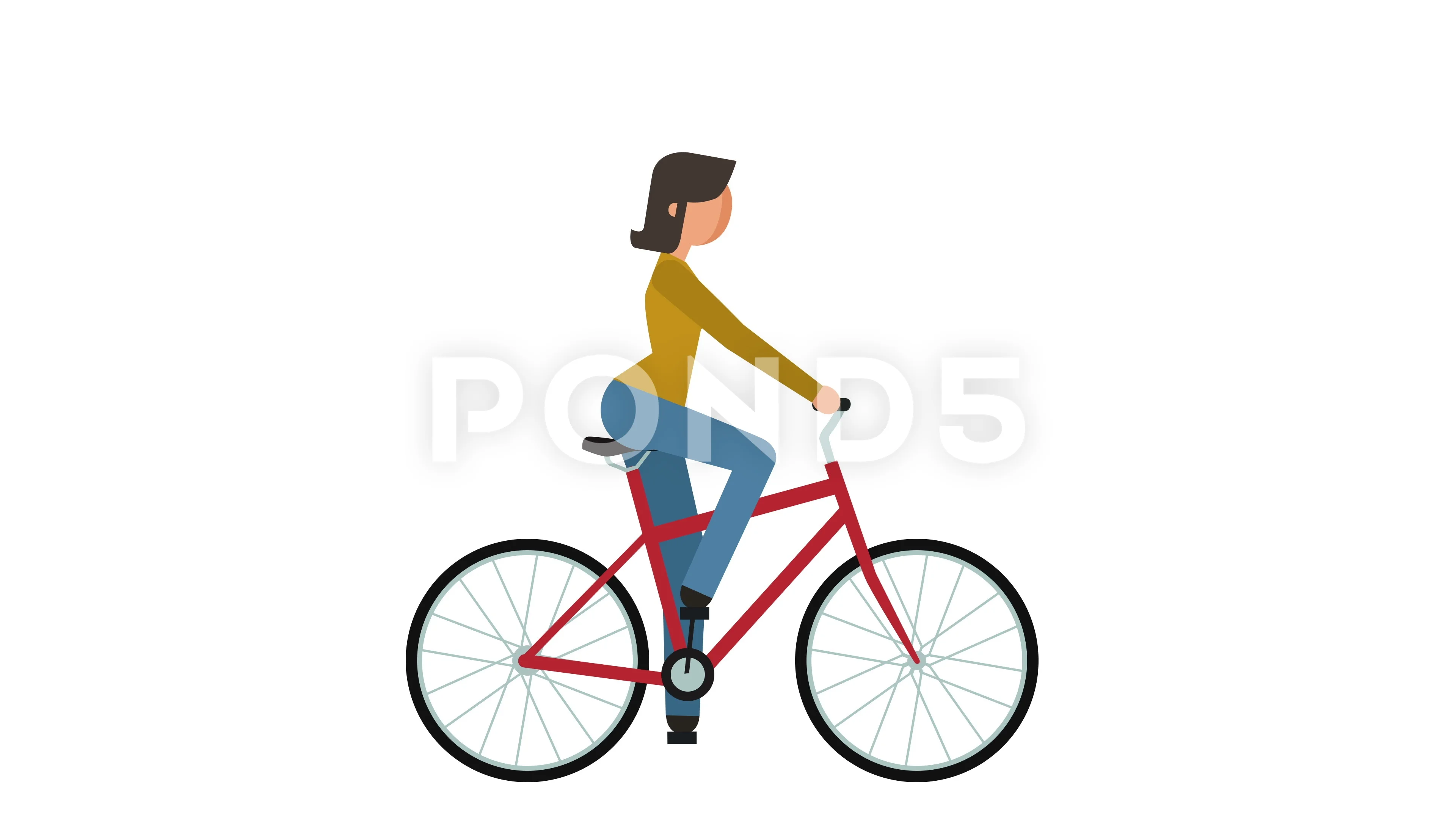 stick figure bicycle