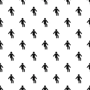 Stick figure stickman pattern vector seamless 스톡 일러스트