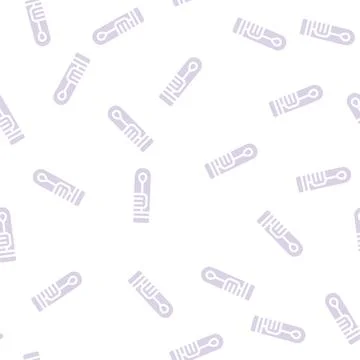 Stick in flask for analysis glyph vector seamless pattern Illustrazione stock