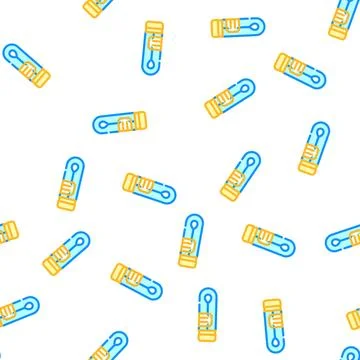 Stick in flask for analysis vector seamless pattern Stock Illustration