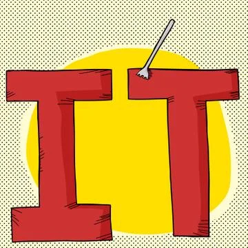 Stick a fork in it Stock Illustration