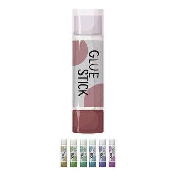 Stick glue bottle cartoon vector graphic Stock Illustration