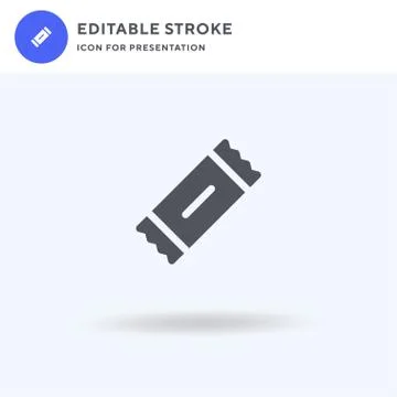 Stick icon vector, filled flat sign, solid pictogram isolated on white, logo  Stock Illustration