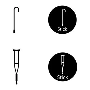 Stick icon vector Stock Illustration