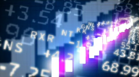 Stick market ticker loop Stock Footage 632510