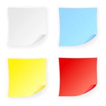 Stick note Illustrazione stock