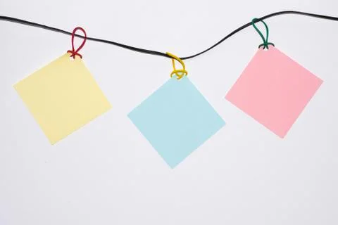 Stick note isolated on white background Stock Photos