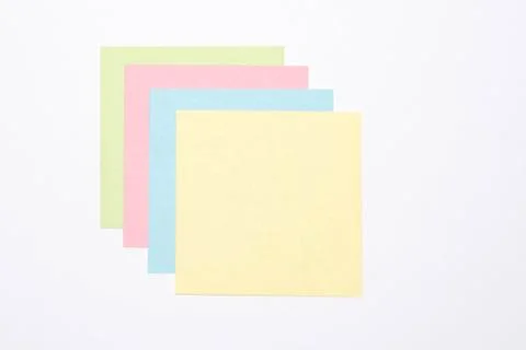 Stick note isolated on white background Stock Photos