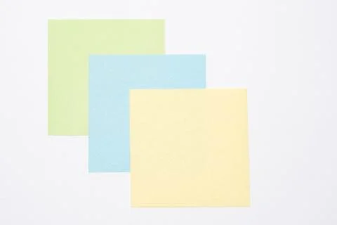 Stick note isolated on white background Stock Photos