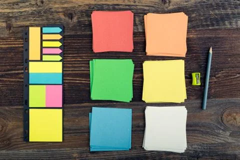Stick notes. Stock Photos