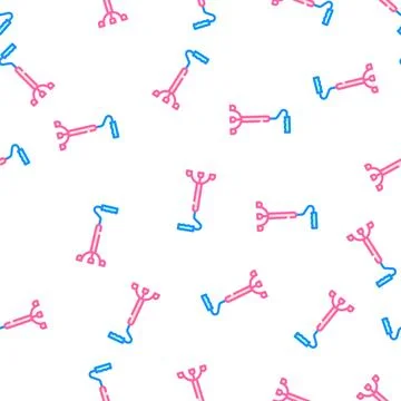 Stick for old people vector seamless pattern Stock Illustration