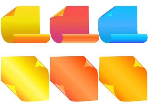 Stick Papers Stock Illustration