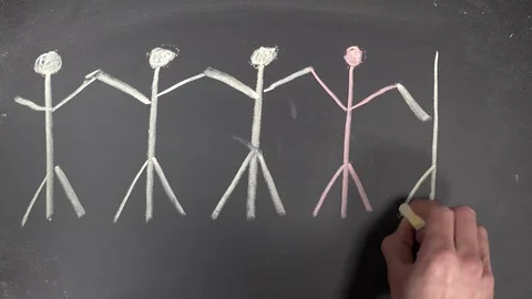 Stick People Illustration Stock Footage 84010331