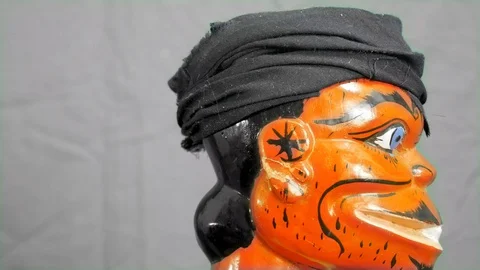 Stick Puppet Head Stock Footage 129536116