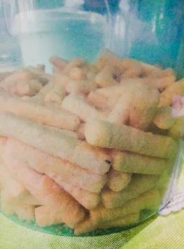 The stick-shaped snacks Stock Photos