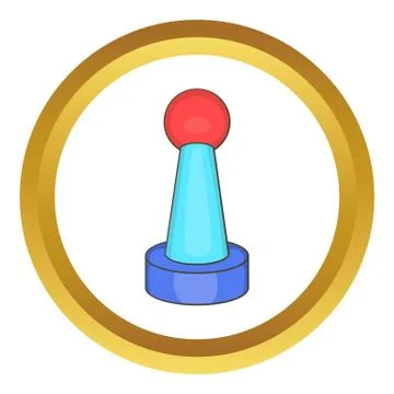 Stick shift icon Stock Illustration
