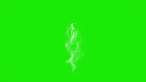 Stick Smoke Green screen Stock Footage 280335401