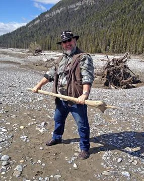 A stick as weapon Stock Photos