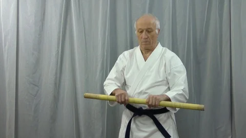 Stick workout training video Stock Footage 129775055