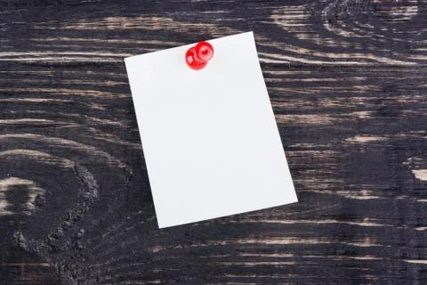 Sticker attached pushpin Foto stock