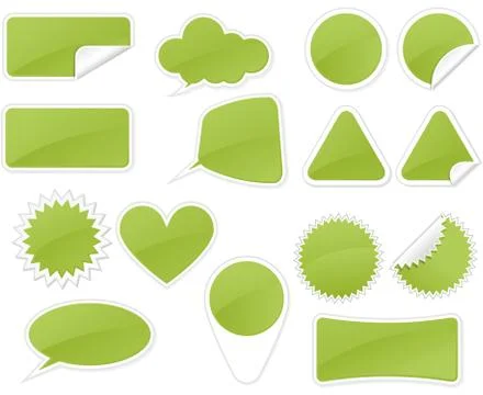 Sticker badges Stock Illustration