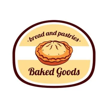 Sticker Baked Goods Stock Illustration