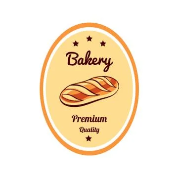 Sticker Bakery Premium Quality Stock Illustration