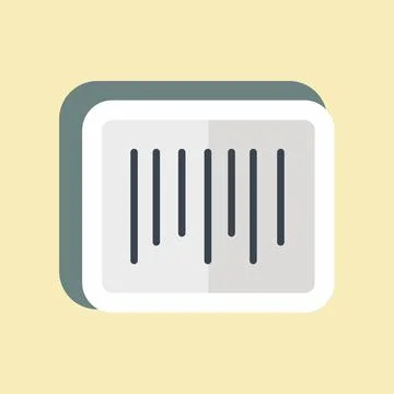 Sticker Barcode. suitable for Business symbol. simple design editable. design Stock-Illustration