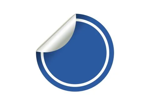 Sticker blue Stock Illustration