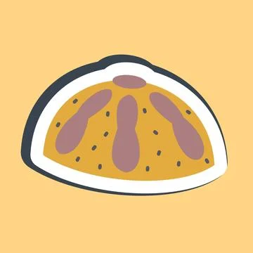 Sticker bread of the dead. Day of the dead celebration elements. Good for p.. Stock Illustration
