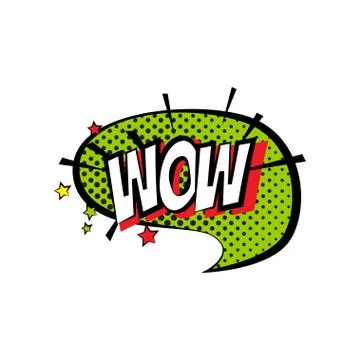 Sticker bubble with text. Short message in color bubble. Stock Illustration