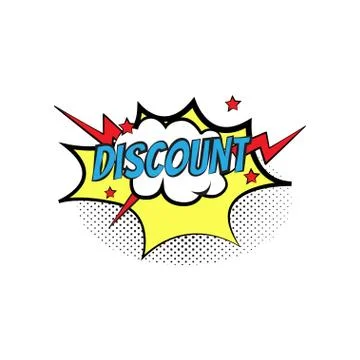 Sticker bubble with text. Short message in color bubble. Stock Illustration