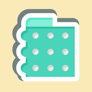 Sticker Bubble Wrap. related to Plastic Product symbol. design editable Stock Illustration